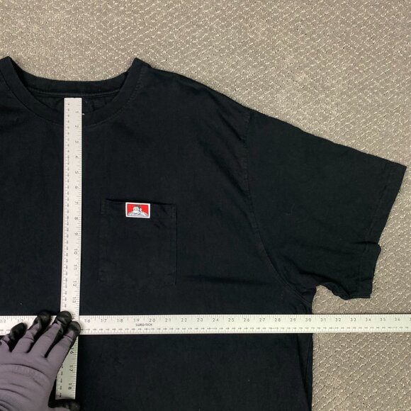 Ben Davis Shirt Men's 3XL Black Pocket T Shirt Heavyweight Cotton - Picture 6 of 8